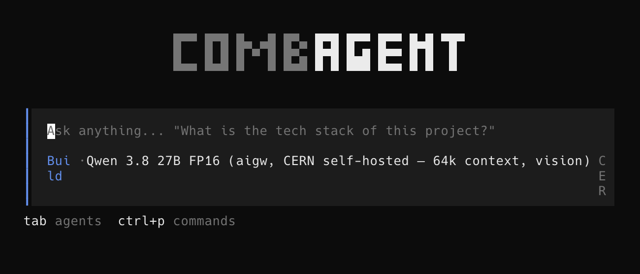 combagent running on lxplus